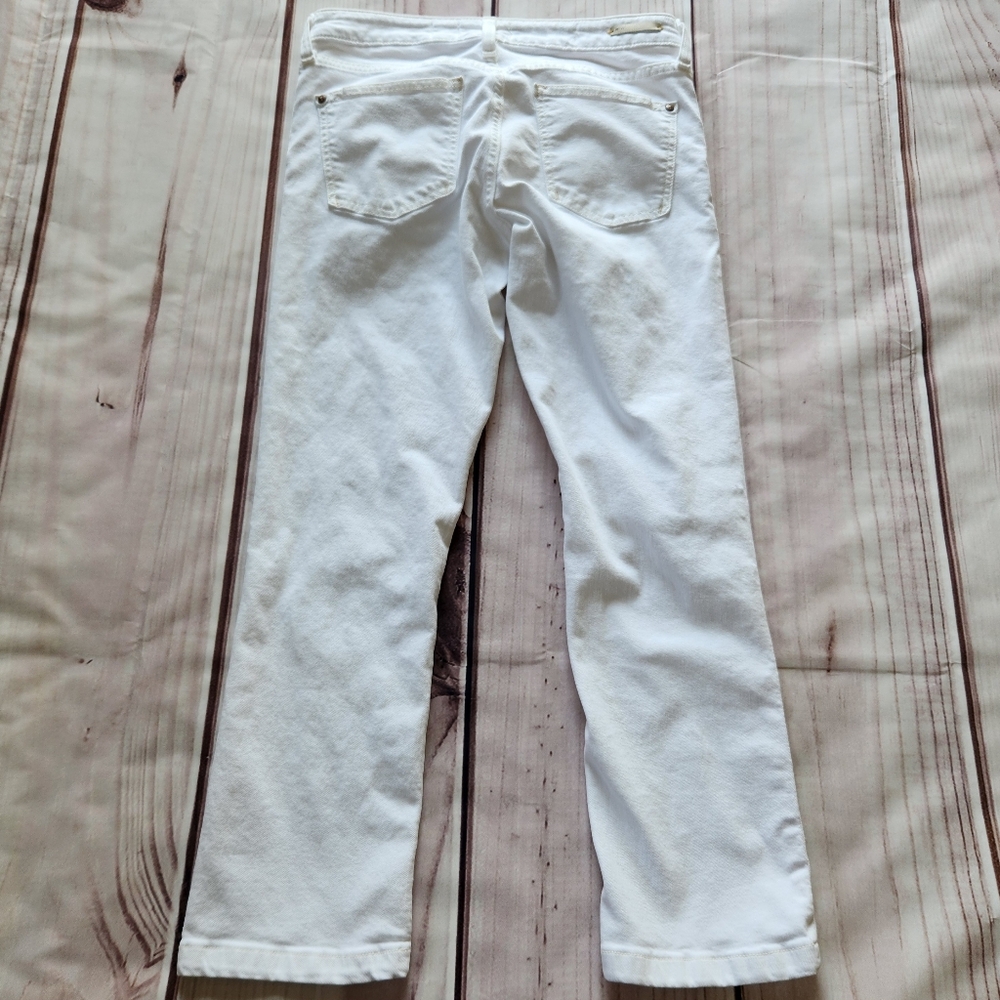 Anthropologie Pilcro Letterpress "Stet" Skinny Ankle Jean White, Women's Size 28 - Picture 7 of 11